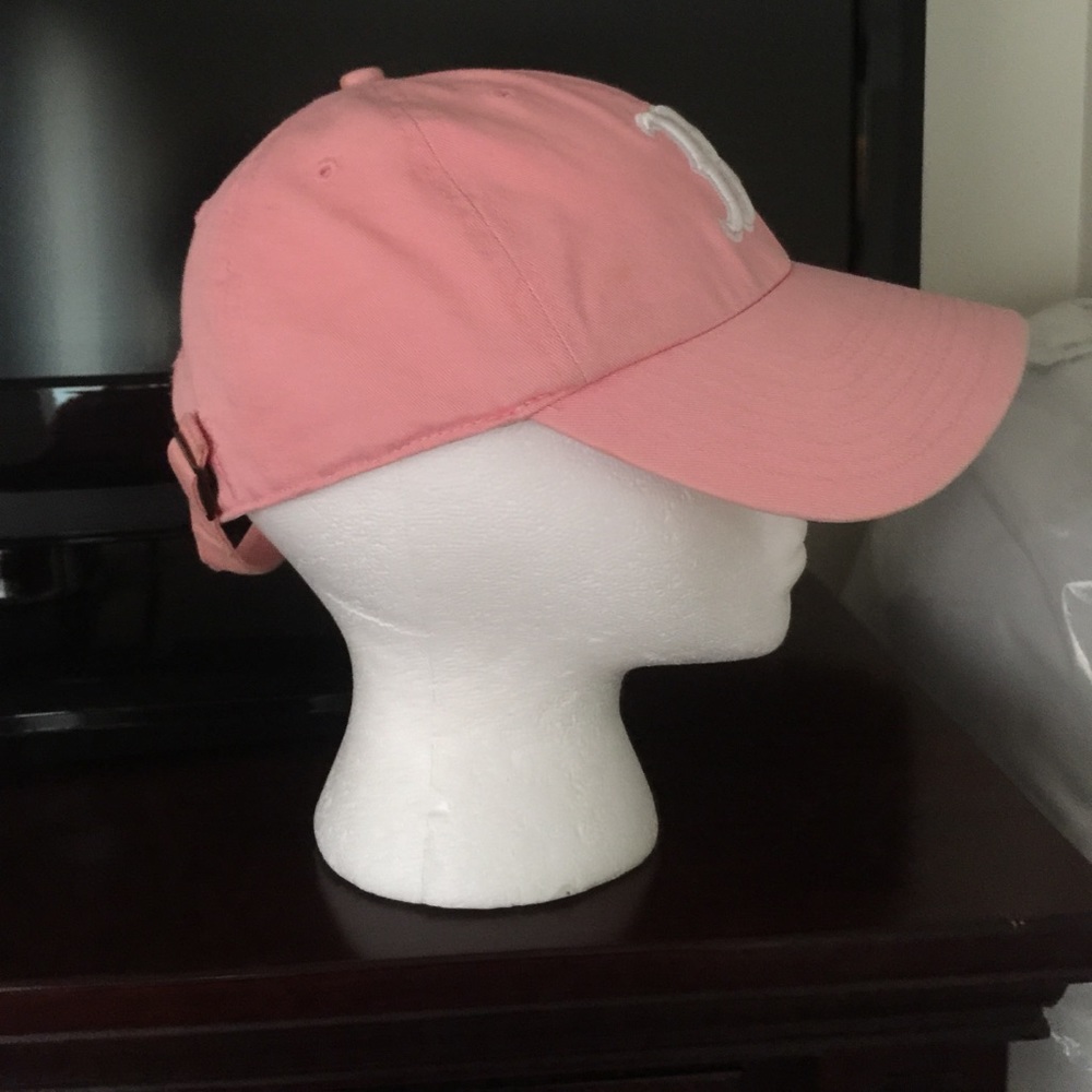 Pink baseball reds six hat